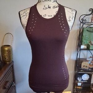 VICTORIA SPORT ACTIVEWEAR YOGA Top - Deep Purple SIZE XS